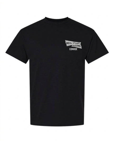 Short Sleeve T-Shirt - Classic Pocket Front - Black, front