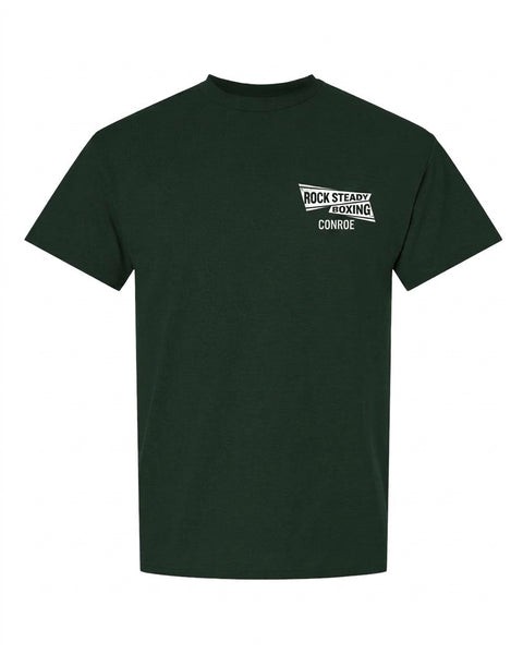 Short Sleeve T-Shirt - Classic Pocket Front - Forest Green, front