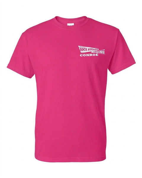 Short Sleeve T-Shirt - Classic Pocket Front - Heliconia, front