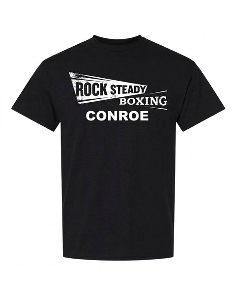 Short Sleeve T-Shirt - Large Classic Front - Black, front