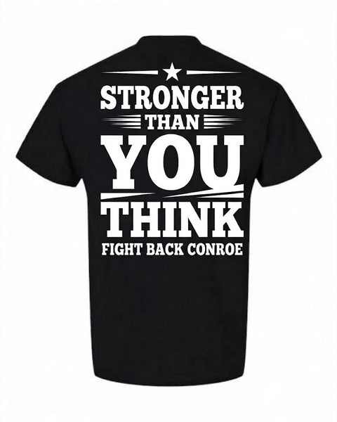 Short Sleeve T-Shirt - Stronger back design, Black