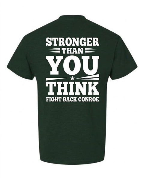 Short Sleeve T-Shirt - Stronger back design, Forest Green