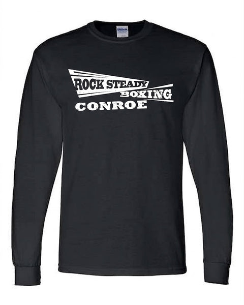 Long Sleeve T-Shirt - Large Classic Front - Black, front