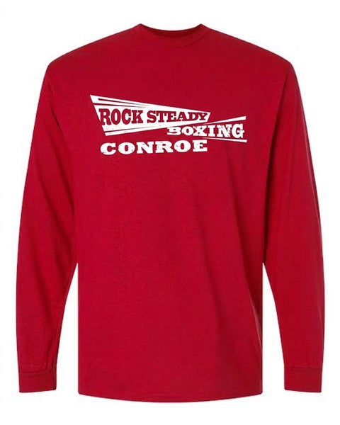 Long Sleeve T-Shirt - Large Classic Front - Red, front