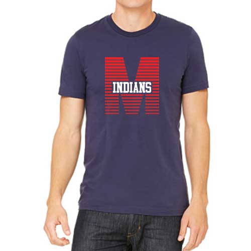 Adult Navy Striped Manhattan Tee