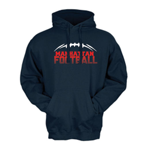 Adult Manhattan Football Fade Hoodie