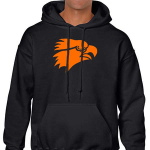 Adult Black Colby Eagle Head Logo Hoodie