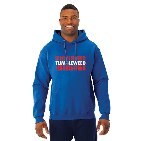 Adult Blue Stacked Tumbleweed Hoodie