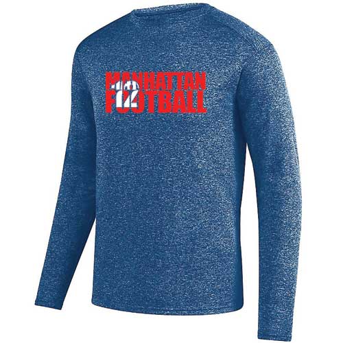Adult Manhattan Football Number Kinergy Training Dri-Fit Long Sleeve