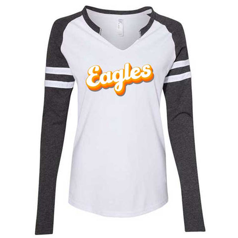 Ladies Eagles Fade Fine Jersey Long Sleeve