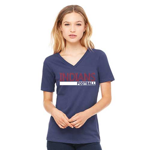Ladies Indians Multisport Relaxed V-Neck Tee