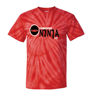 Adult Red Pinwheel Tie-Dyed Tumbleweed Ninja Fit Tee