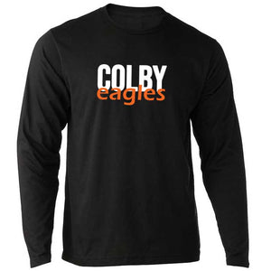 Adult Black Colby Eagles Long Sleeve
