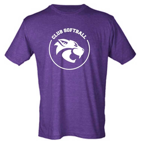 Adult Cats Softball Logo Tee