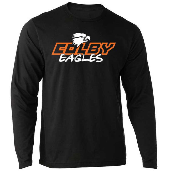 Adult Colby Eagles Text Long Sleeve