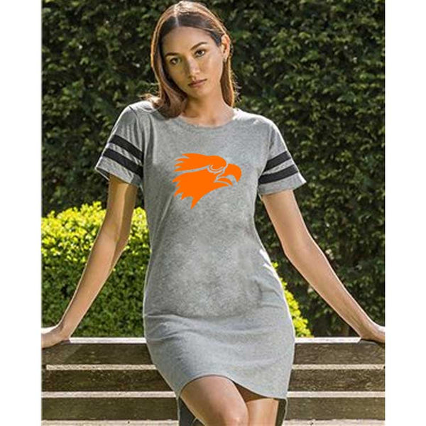 Ladies Colby Eagle Head Varsity T-Shirt Dress